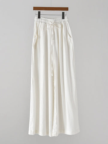 Vintage Linen Wide Leg Ramie Pants