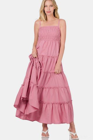 Woven Cami Beach Maxi Dress