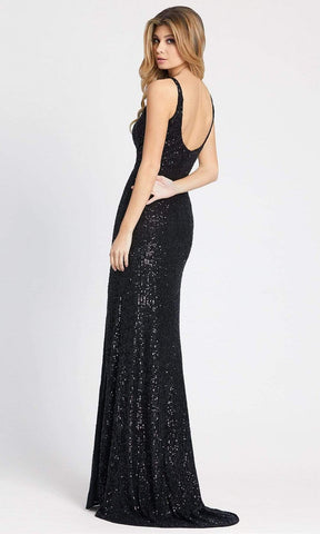 Sleeveless High Slit Sequin Long Prom Gown