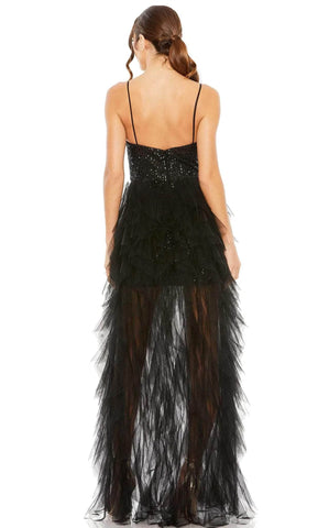 Sleeveless Sequin Embellished Evening Dress