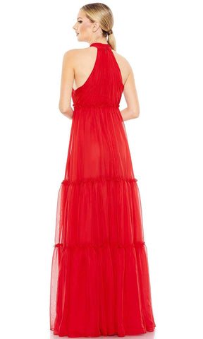 Bow Accent Halter Evening Gown