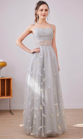 Robe longue coupe droite en coupe A