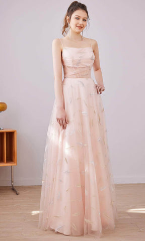 Robe longue coupe droite en coupe A