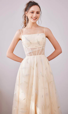 Robe longue coupe droite en coupe A
