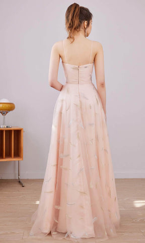 Robe longue coupe droite en coupe A