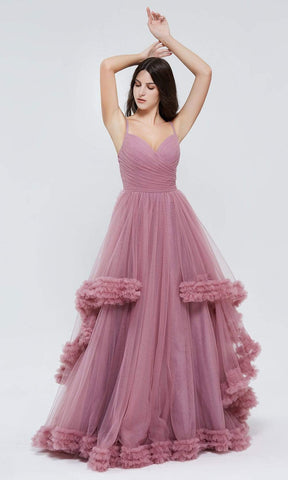 Sweetheart Ruffled Tulle Dress