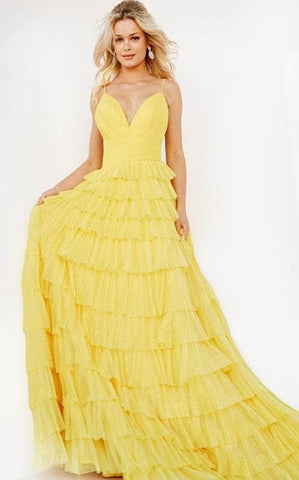 Tiered Skirt Prom Dress