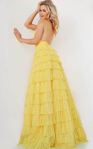 Tiered Skirt Prom Dress