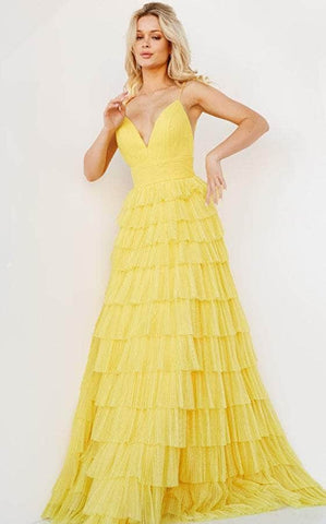 Tiered Skirt Prom Dress