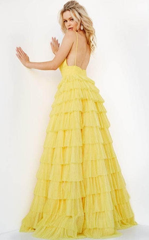 Tiered Skirt Prom Dress