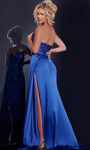 Ruched Satin Prom Dress