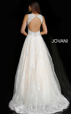Long Sleeveless Wedding Ball Gown