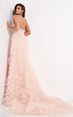 Long Spaghetti Straps Bridal Gown