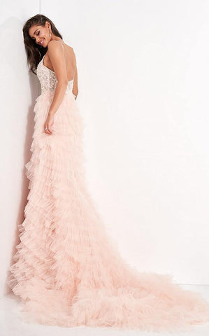 Long Spaghetti Straps Bridal Gown