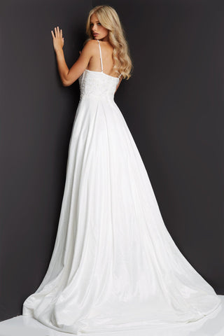 Spaghetti Straps Long Wedding Dress