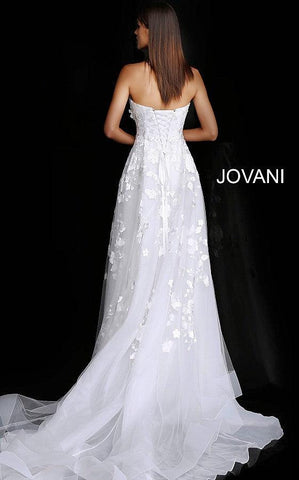 Strapless Long Wedding Dress