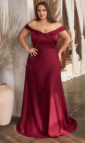 Schulterfreies Ballkleid mit Knoten