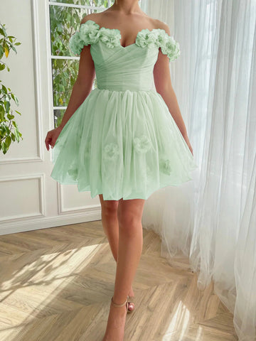 Lilafarbenes, trägerloses, kurzes Homecoming-Kleid aus Tüll mit Korsett