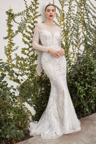 Long Fitted Wedding Gown