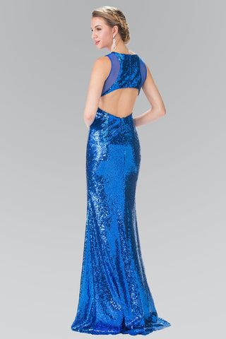Long Fully Sequins Gown Prom Dress Formal