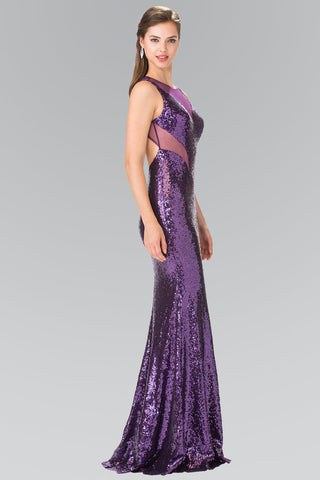 Long Fully Sequins Gown Prom Dress Formal