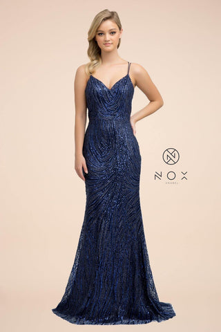 Long Glitter Prom Dress Evening Gown
