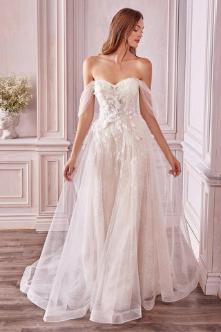 Long Off Shoulder Dress Bridal Sale