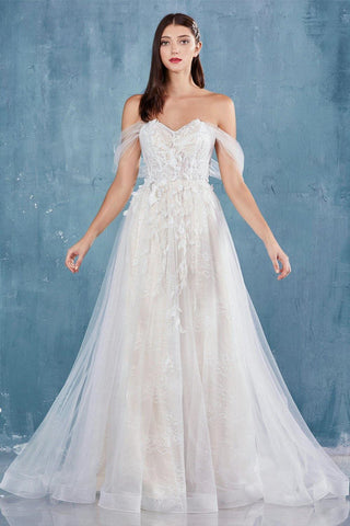 Long Off Shoulder Dress Bridal Sale