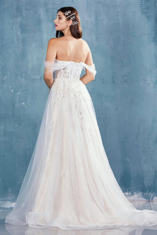 Long Off Shoulder Dress Bridal Sale