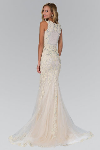 Long Wedding Dress Lace Evening Gown