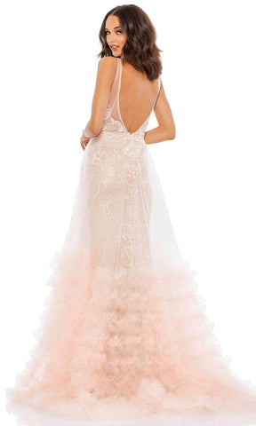 Sleeveless Ruffled Evening Dress