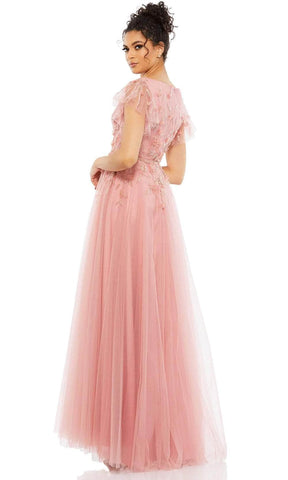 V-Neck A-Line Prom Gown