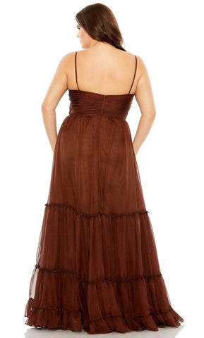 Chiffon Sleeveless Layered Gown