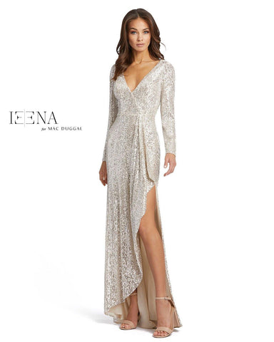 Prom Long Sleeve High Low Dress
