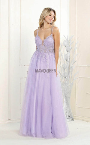 Multicolor Beaded Illusion Gown