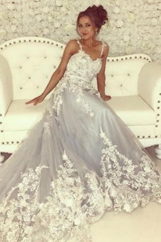 Modern Sleeveless Sweetheart Prom Dresses With Lace Long