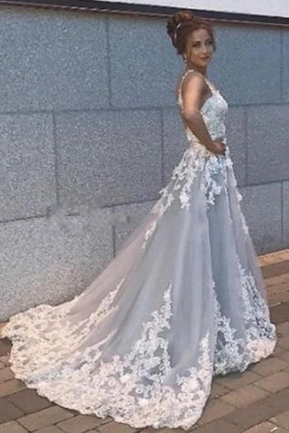 Modern Sleeveless Sweetheart Prom Dresses With Lace Long