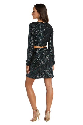 Short Two Piece Cocktail Dress