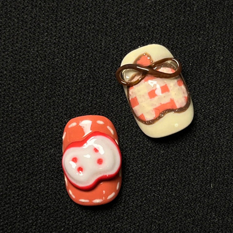 Hot SaleChristmas Puppy NailsHandmade Artificial Gel Nail Press-On Nails