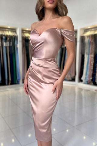 New Arrival sweetheart Off-the-Shoulder Cap Sleeves Evening Party Gowns With Ruffles Long
