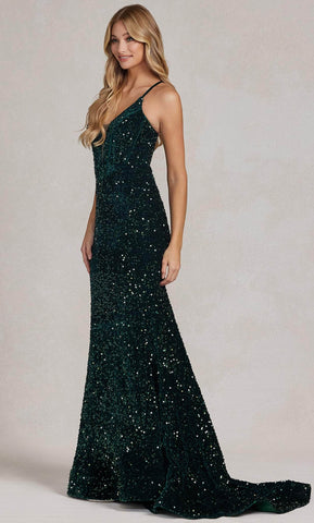 Meerjungfrau-Ballkleid mit Pailletten
