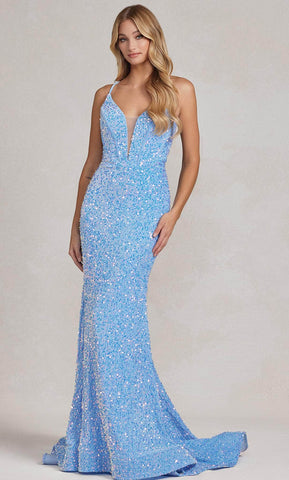 Meerjungfrau-Ballkleid mit Pailletten