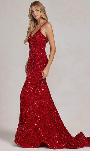 Meerjungfrau-Ballkleid mit Pailletten