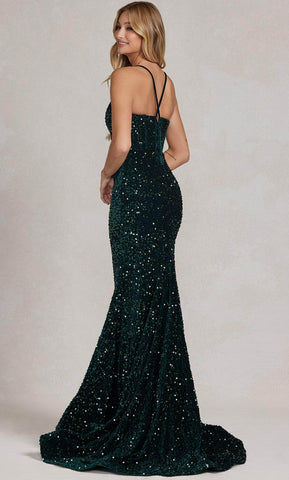 Meerjungfrau-Ballkleid mit Pailletten