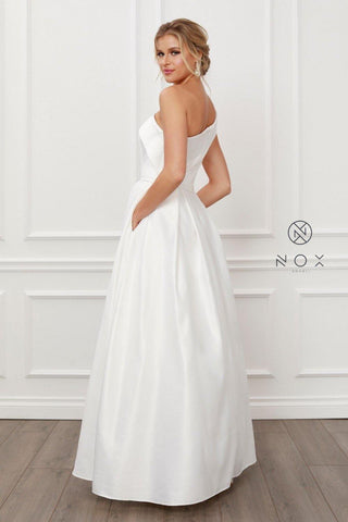 Nox Anabel Long White Wedding Dress