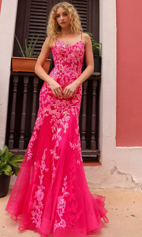 Sheer Corset Prom Dress