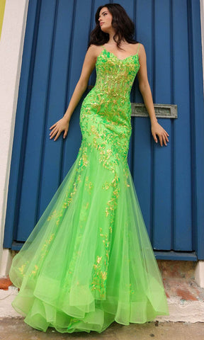 Sheer Corset Prom Dress