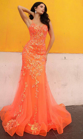 Sheer Corset Prom Dress