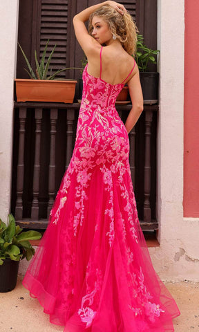 Sheer Corset Prom Dress
