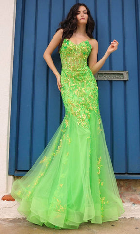 Sheer Corset Prom Dress